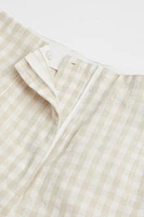 Linen-blend Shorts