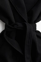 Tie-Belt Felted Coat