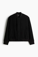 Regular Fit Wool-Blend Bomber Jacket