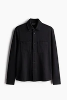 Regular Fit Structured Overshirt