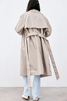 Double-breasted Twill Trench Coat