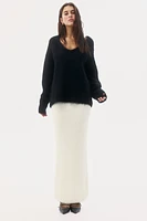 Fluffy-Knit Skirt