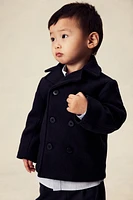 Wool-Blend Pea Coat