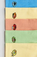 Lot de 5 paires chaussettes à motif intarsia