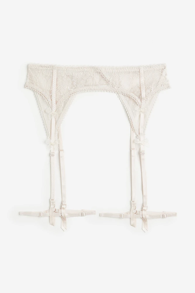 Embroidered Garter Belt