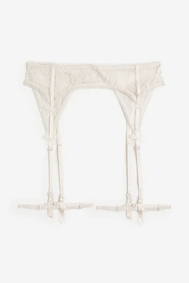 Embroidered Garter Belt