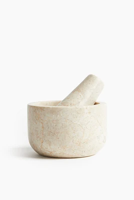 Marble Mortar and Pestle