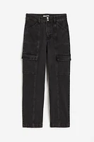 Denim Cargo Pants