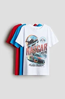 3-pack Printed Cotton T-Shirts