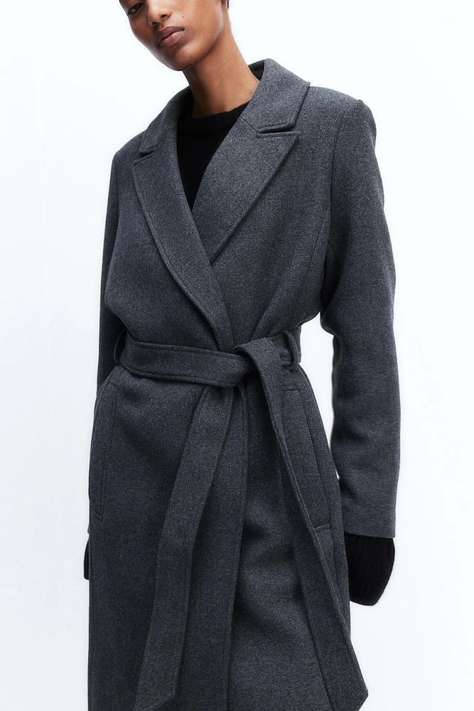 Tie Belt Coat