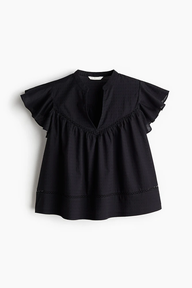 Dobby-Weave Blouse