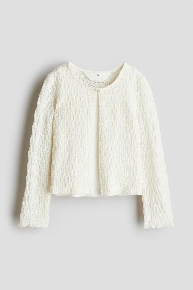 2-piece Top and Cardigan Set