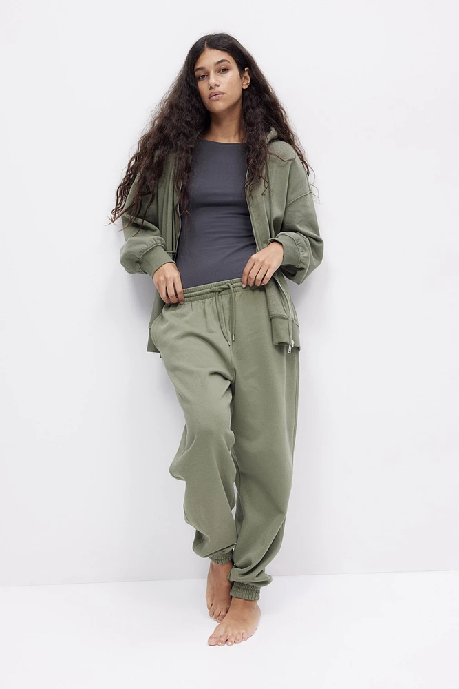 Pantalon jogging taille haute