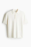 Regular Fit Bouclé Polo Shirt