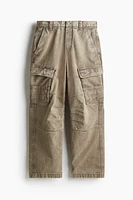 Pantalon cargo coupe ample en coton