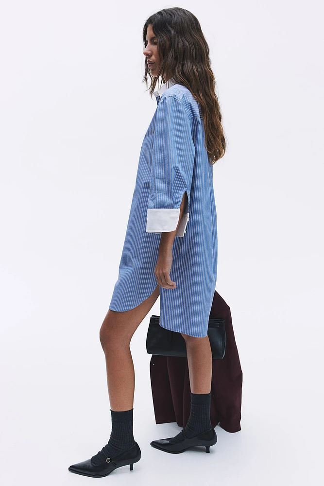 Cotton Twill Shirt Dress