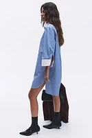 Cotton Twill Shirt Dress