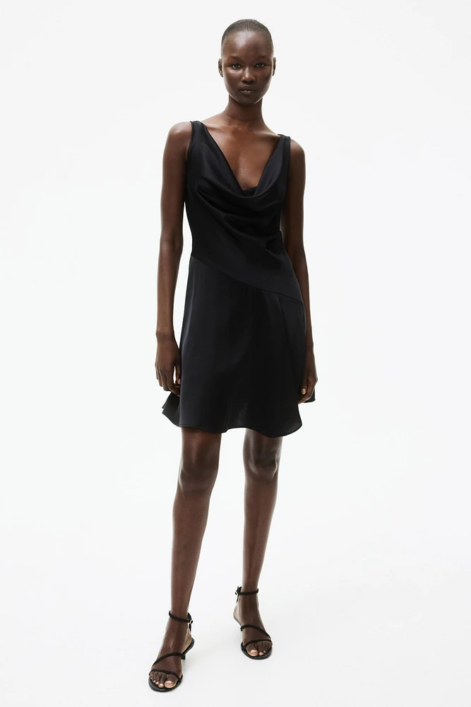 Cowl-Neck Dress
