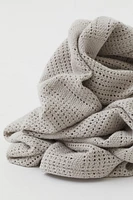 Lattice-knit Cotton Blanket