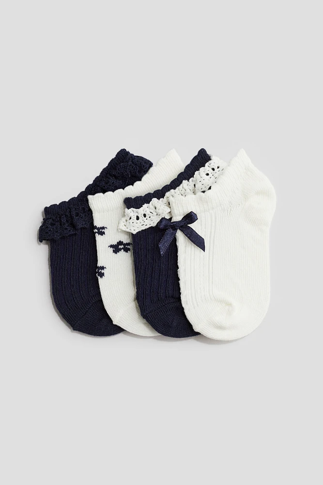 Lot de 4 paires chaussettes sans tige