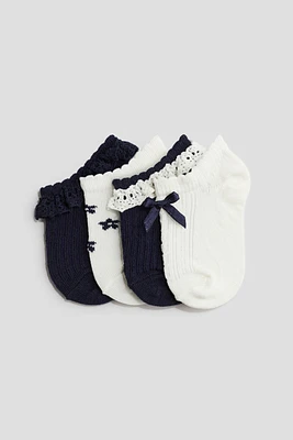 Lot de 4 paires chaussettes sans tige