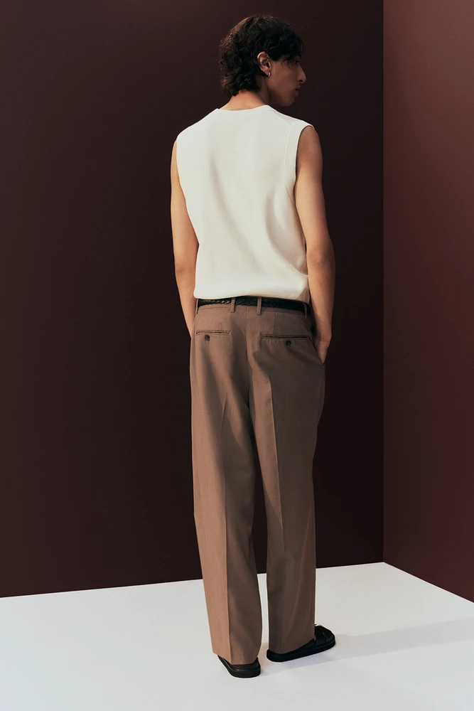 Regular-Fit Ribbed Sweater Vest