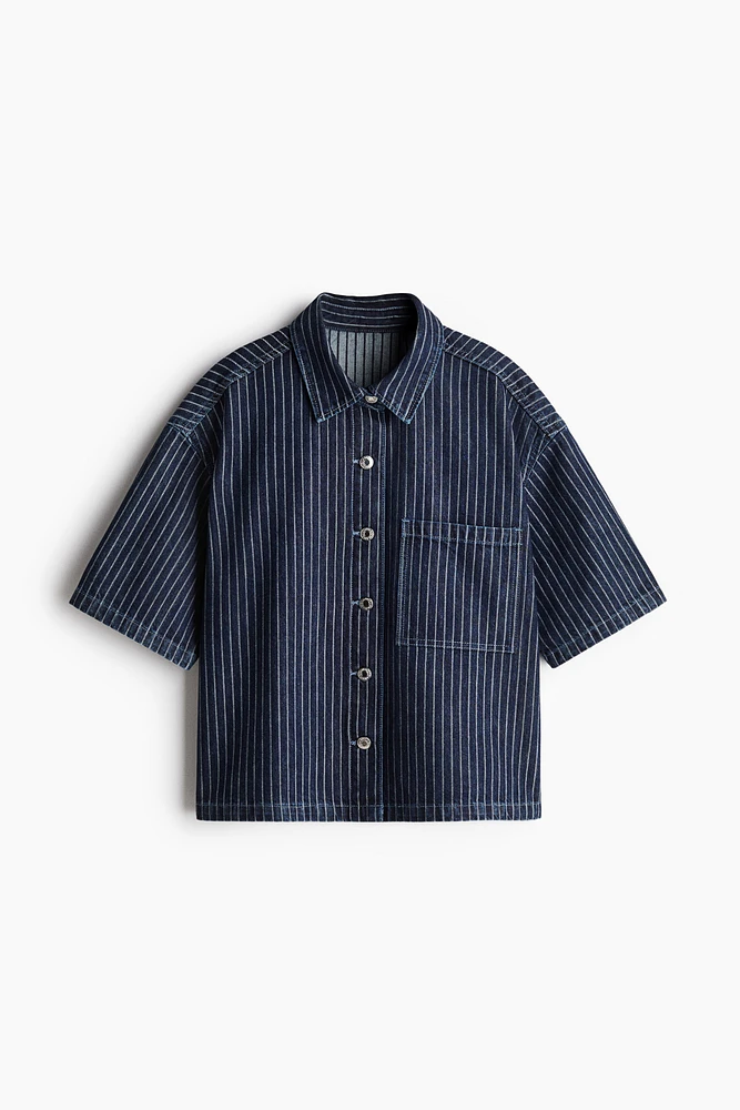 Chemise grande taille en denim
