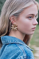 Flower-Shaped Earrings