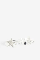 Lot de 2 ronds de serviette en métal