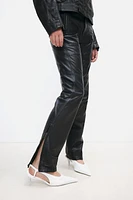 Leather Biker Pants