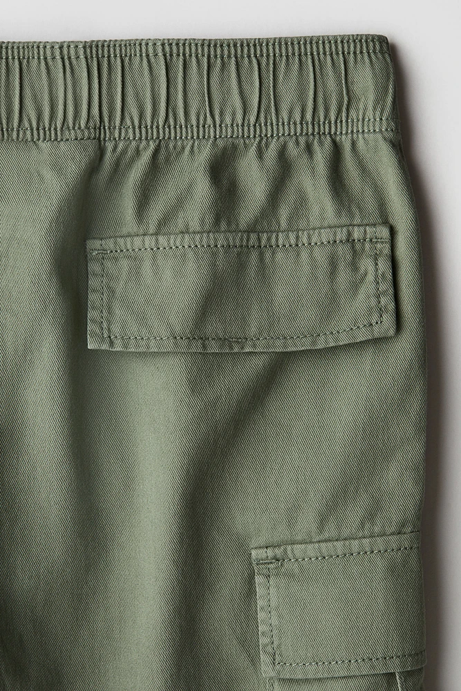 Short cargo en sergé