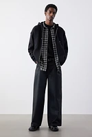 Veste à glissière Coupe Flottante avec capuchon