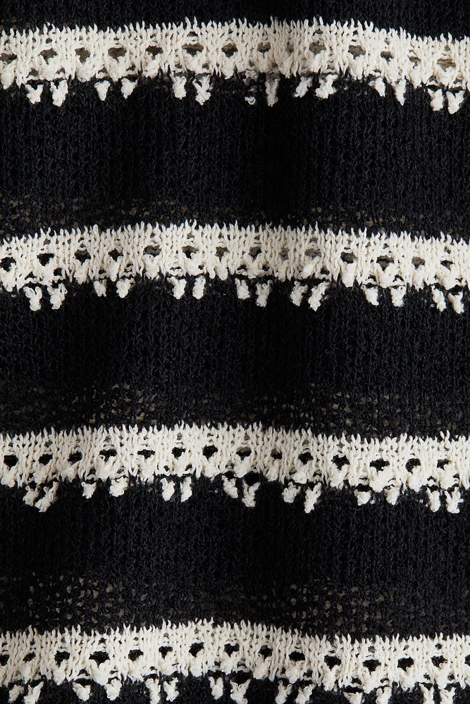 Knit Top with Collar