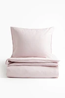 Linen-blend Twin Duvet Cover Set