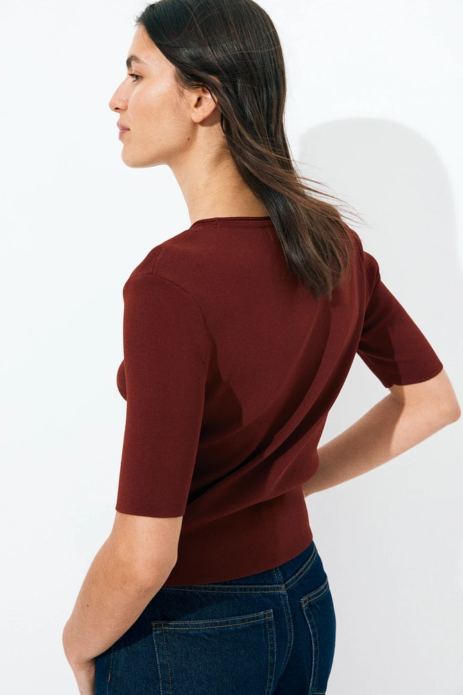 T-shirt en tricot fin