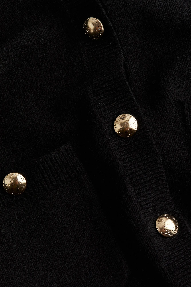 Button-Detail Cardigan