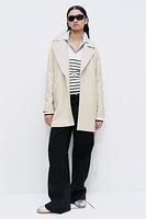 Tie-Belt Felted Coat