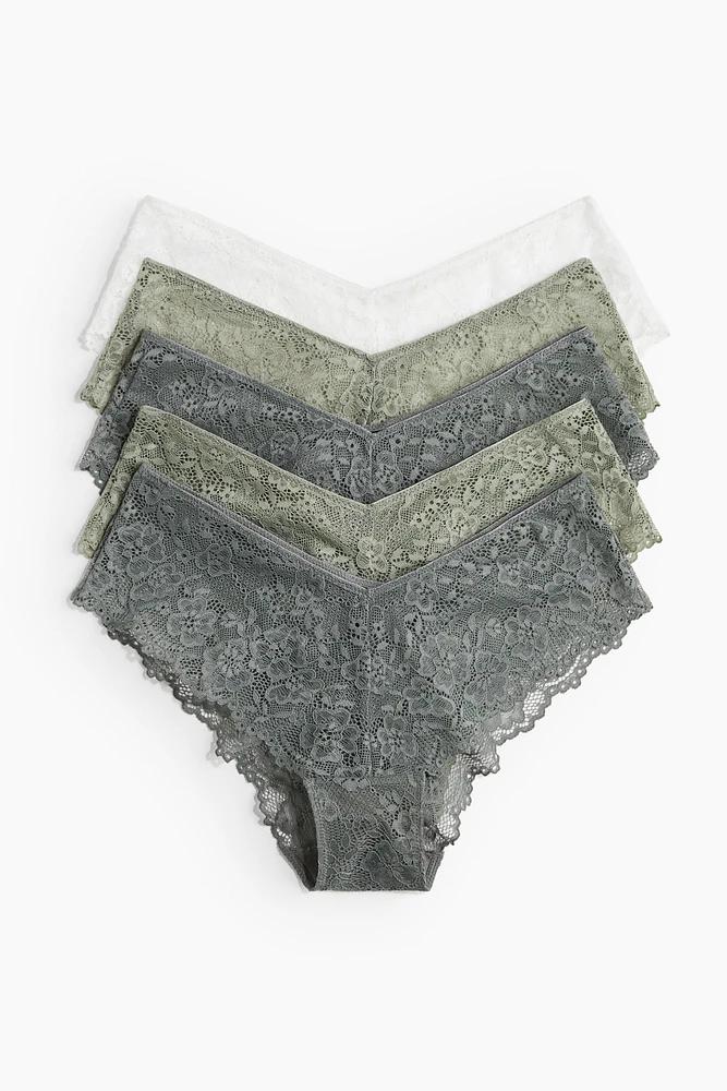 Lot de 5 culottes Hipster en dentelle