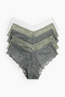 Lot de 5 culottes Hipster en dentelle