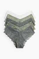 Lot de 5 culottes Hipster en dentelle