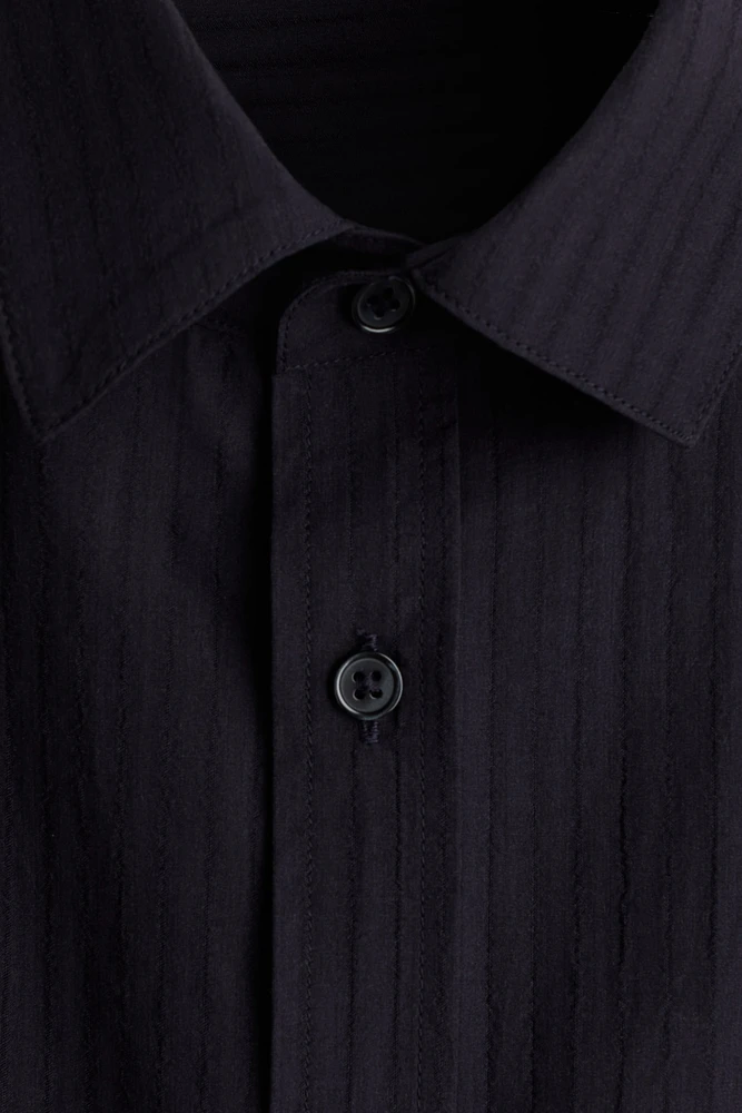 Chemise classique en lyocell mélangé