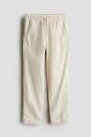 Linen-Blend Pants