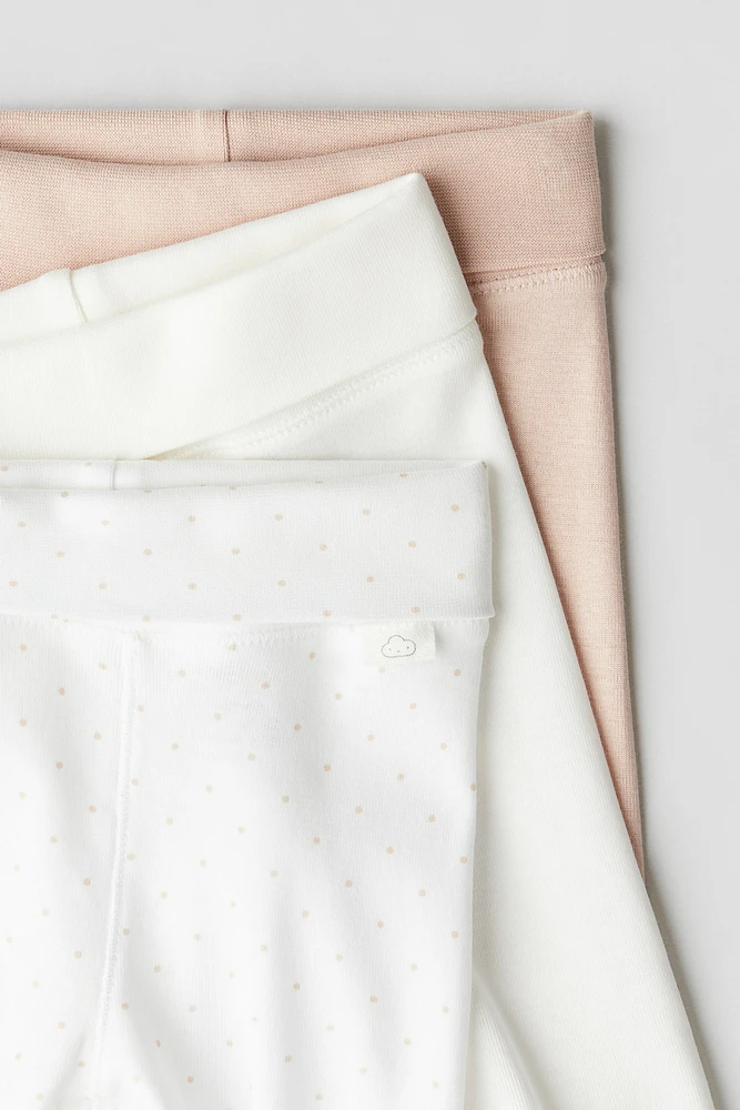 3-pack Foldover-Waist Leggings