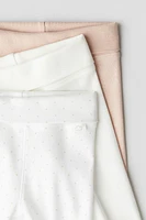 3-pack Foldover-Waist Leggings