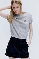 Fine-Knit T-Shirt