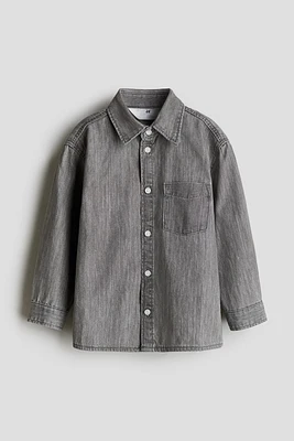 Chemise en denim de coton