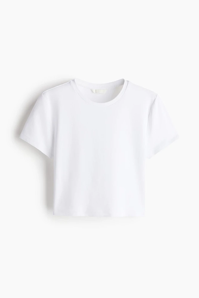 Microfiber Cropped T-Shirt