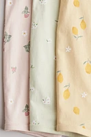 3-pack Cotton Pajama Jumpsuits