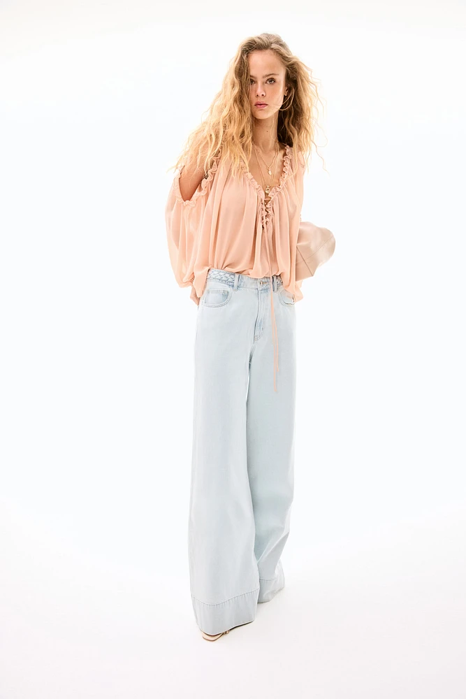 Wide High Jeans