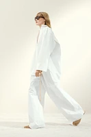 Chemise en coton avec détails de couture